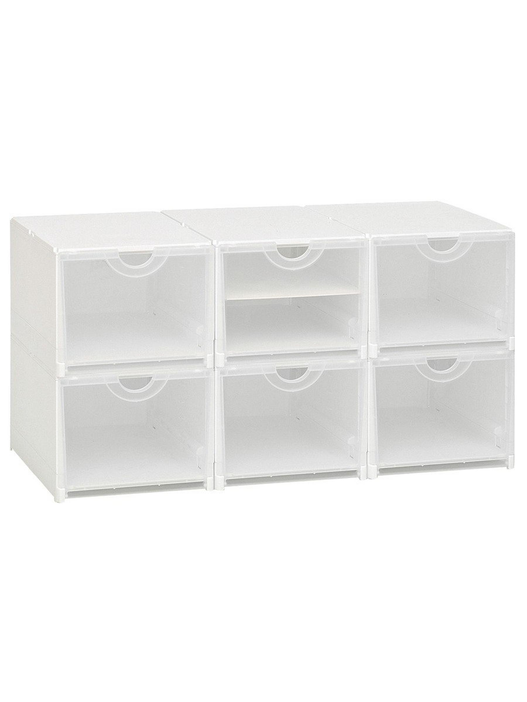 Schuhbox Weiß 26,5x21x40 cm 