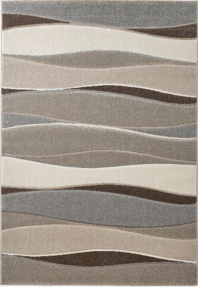 Teppich 230x160 cm in Braun-Grau